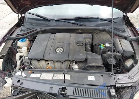 2013 Volkswagen Passat 2.5L Se из США, поврежденный, VIN 1VWBP7A39DC045753